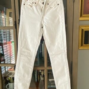 J. Crew Women's Cream Straight Leg Jeans